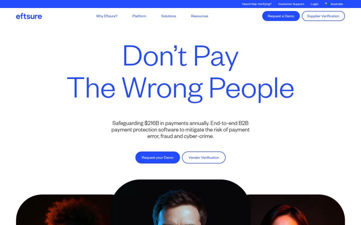 Screenshot ta' eftsure.com.au