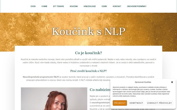 Ekraanipilt saidist eftterapeutka.cz