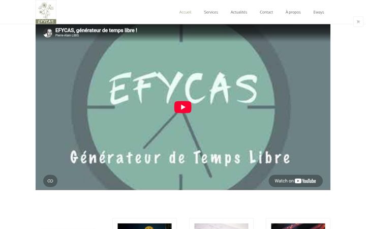 Snímek obrazovky efycas.fr