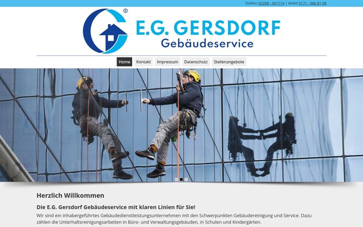 Snimka zaslona za eg-gebaeudeservice.de