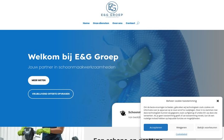 Screenshot ta' eg-groep.nl