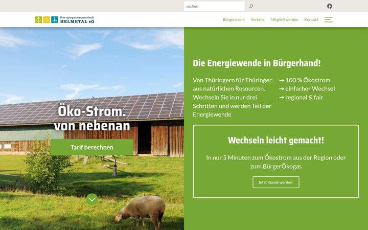 Screenshot of eg-helmetal.de