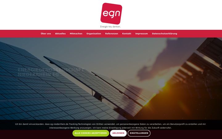 Screenshot von eg-niederrhein.de