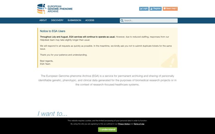 Screenshot of ega-archive.org