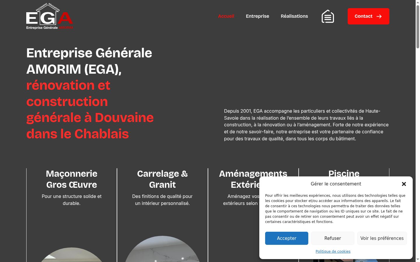 Screenshot tal-banner tal-kunsens muri qabel kwalunkwe interazzjoni