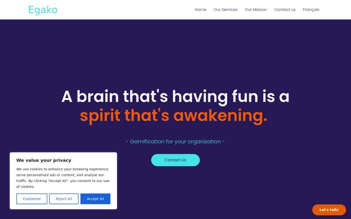 Screenshot of egakogames.com