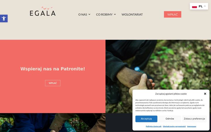 Snímek obrazovky egala.org.pl