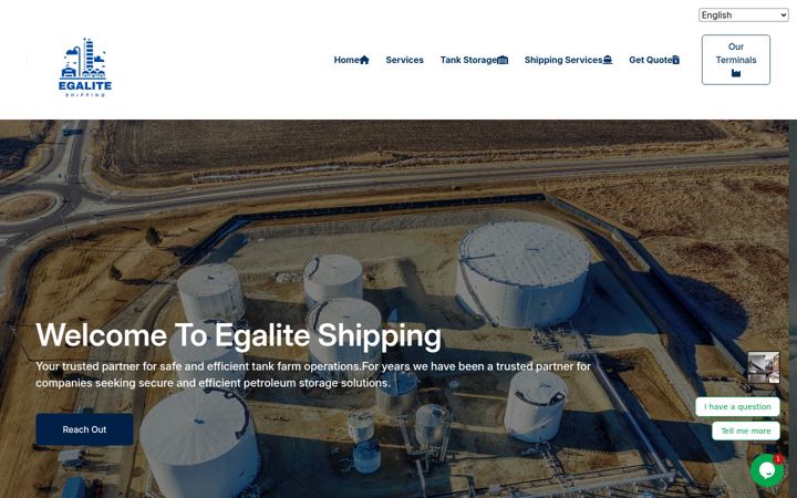 Screenshot of egaliteshipping.com