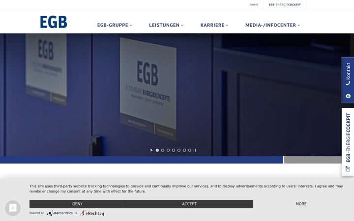 Screenshot von egb-gruppe.de
