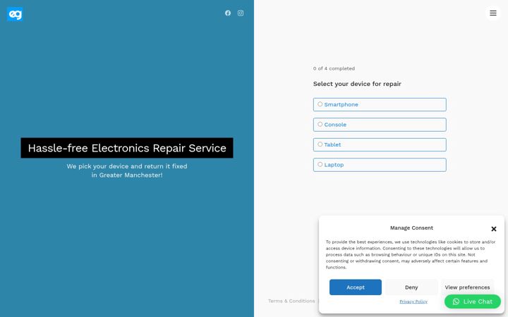 Screenshot of egbami.com