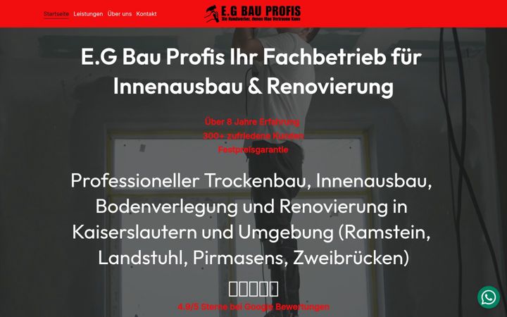 Screenshot of egbauprofis.de
