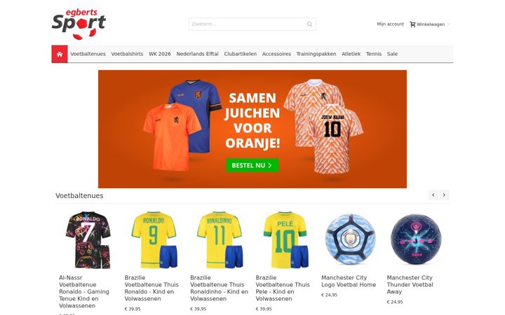 Screenshot ta' egbertssport.nl