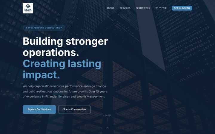 Screenshot of egbkconsulting.com