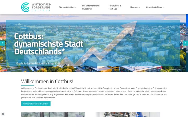 Screenshot von egc-cottbus.de
