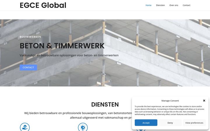 Screenshot ta' egceglobal.nl