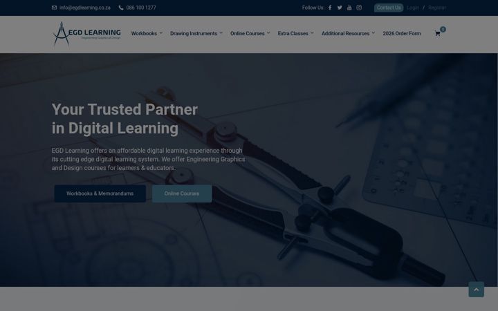 Екранна снимка на egdlearning.co.za
