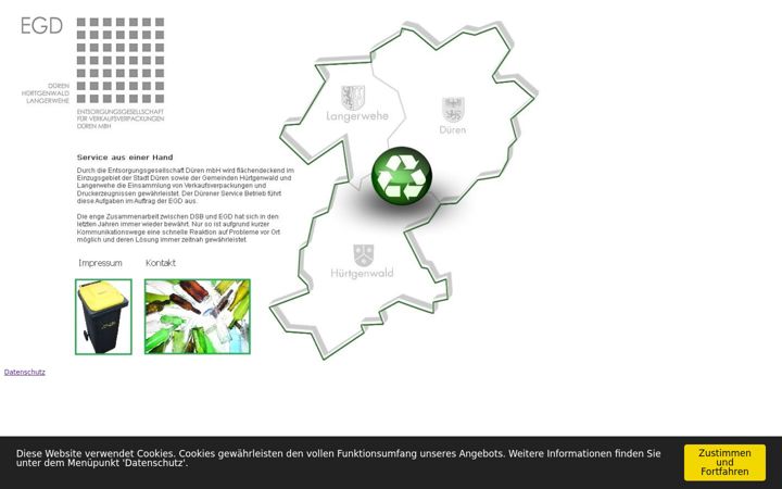 Screenshot of egdmbh.de