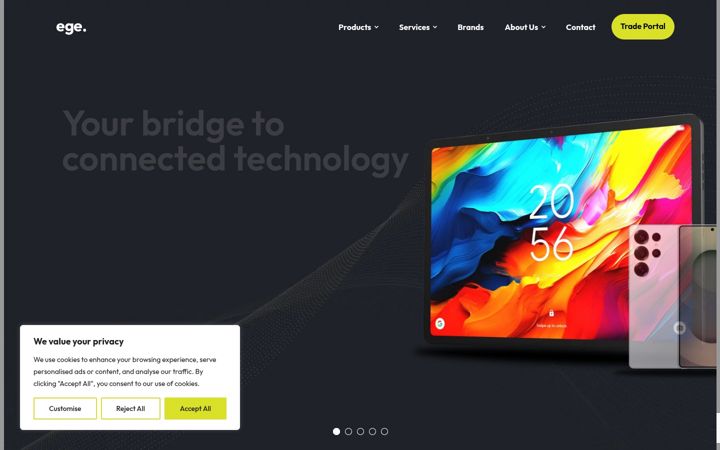 Screenshot of ege.co.uk