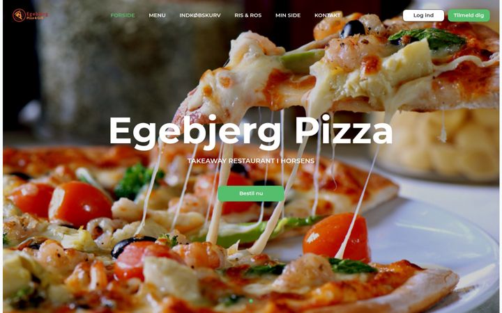 Ekraanipilt saidist egebjergpizza.dk