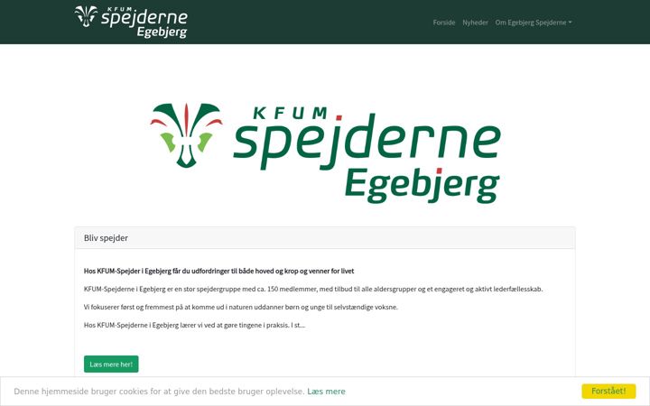 Ekraanipilt saidist egebjergspejderne.dk