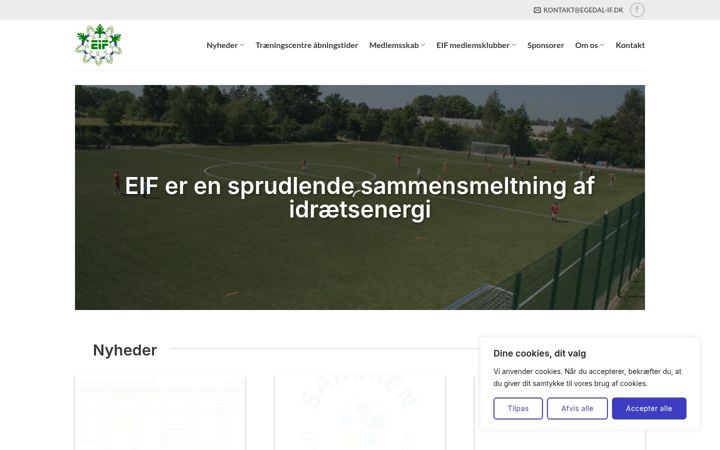 Ekraanipilt saidist egedal-if.dk
