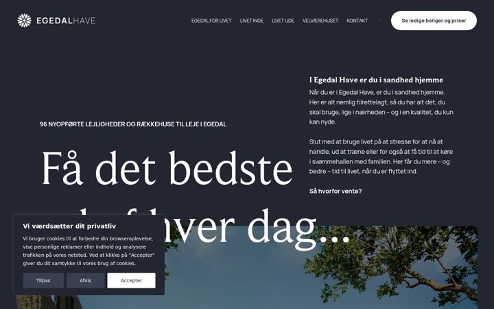 Skærmbillede af egedalhave.dk