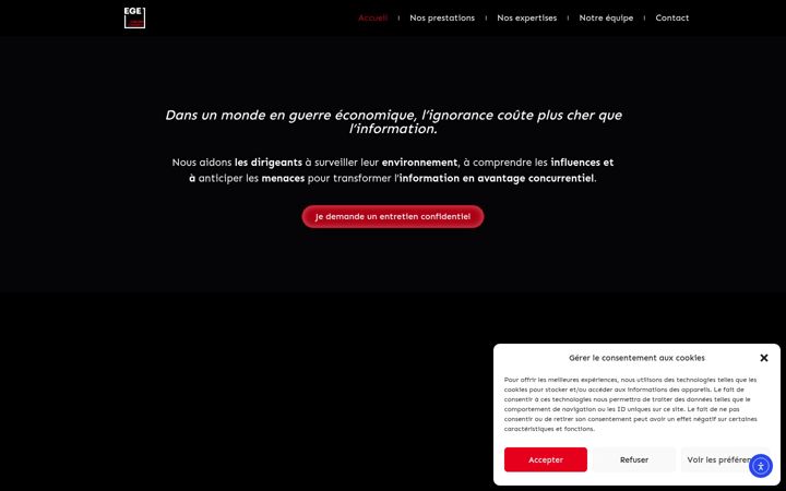 Screenshot of egejuniorconseil.fr