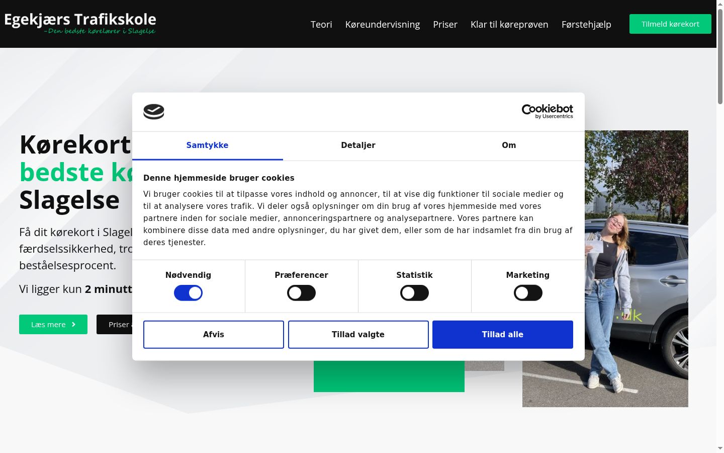 Sutikimo reklamjuostės, rodytos prieš bet kokią sąveiką, ekrano kopija