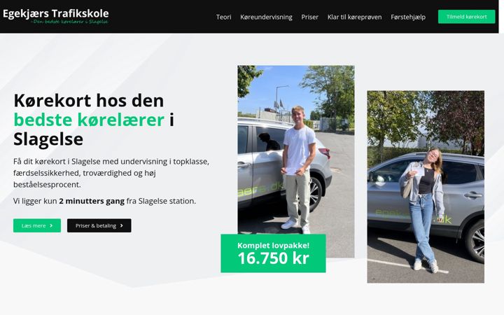 Skærmbillede af egekjaers.dk