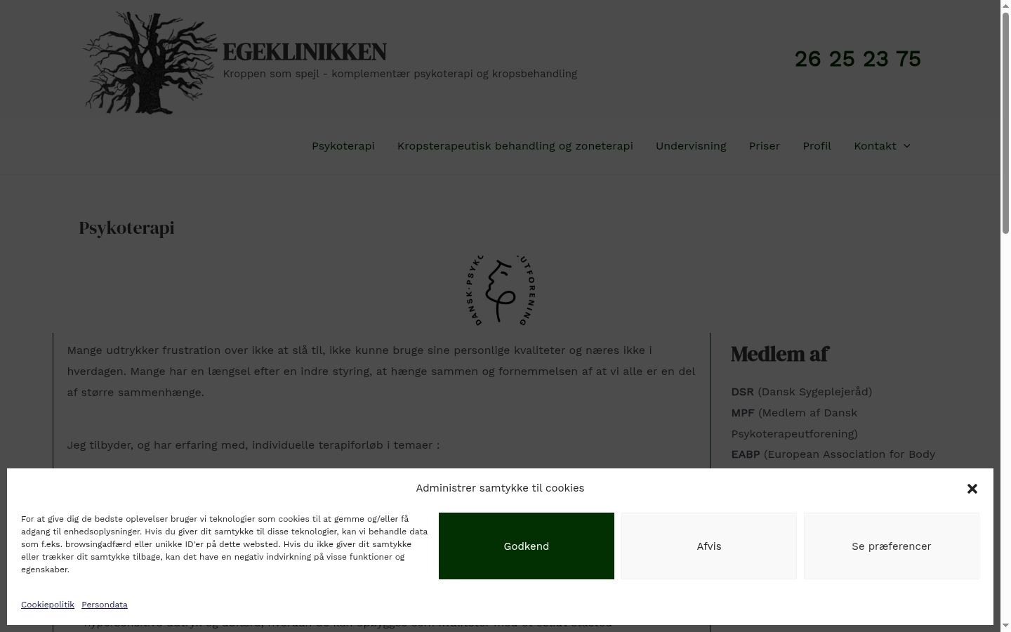 Screenshot des Einwilligungsbanners vor jeglicher Interaktion
