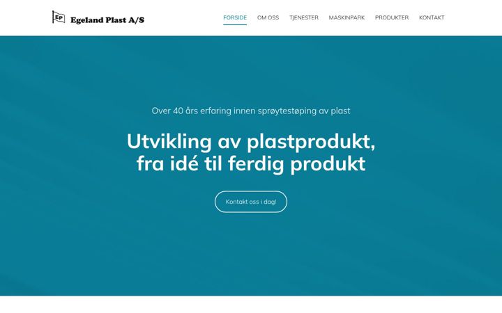 Képernyőkép: egelandplast.no