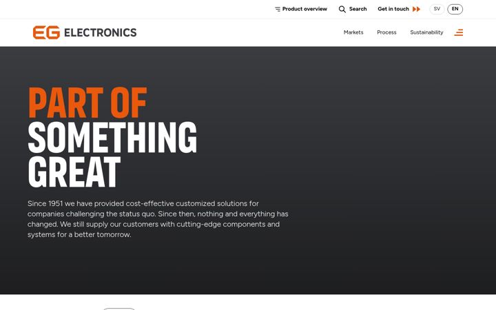 Screenshot of egelectronics.com