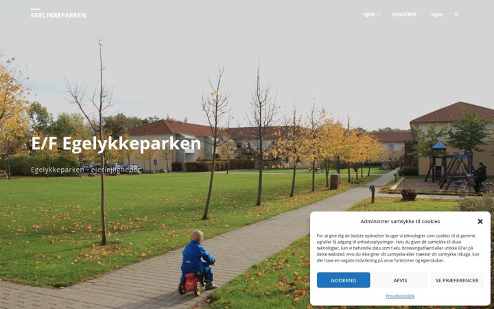 Skærmbillede af egelykkeparken.dk