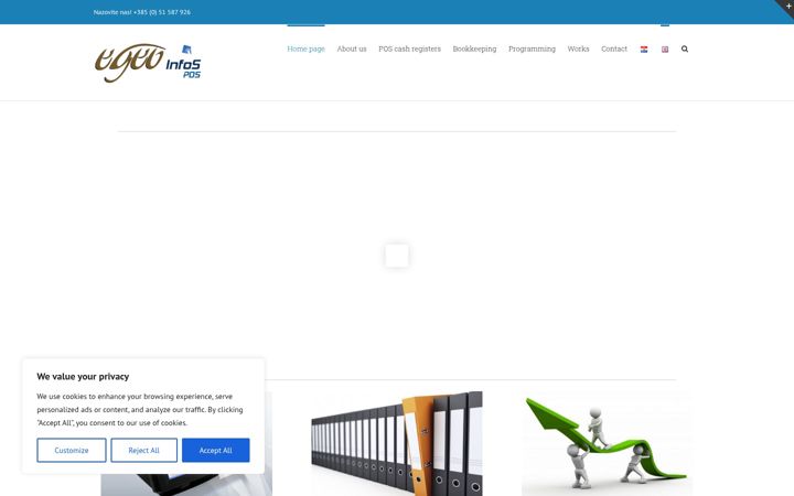 Screenshot of egeo.hr