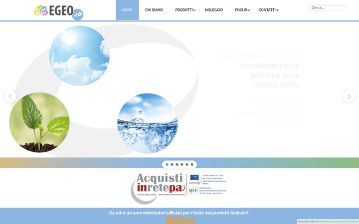 Screenshot von egeolab.it