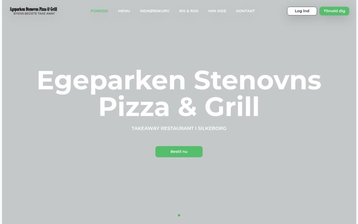 Skærmbillede af egeparkenpizza.dk
