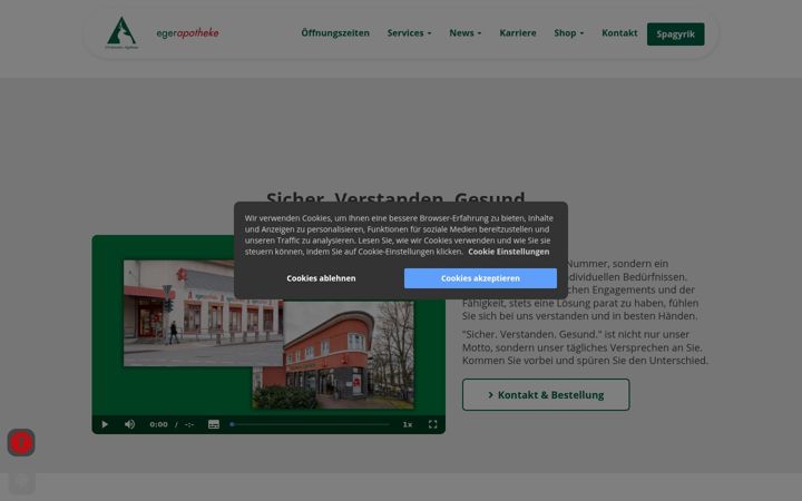 Screenshot of egerapotheke.de