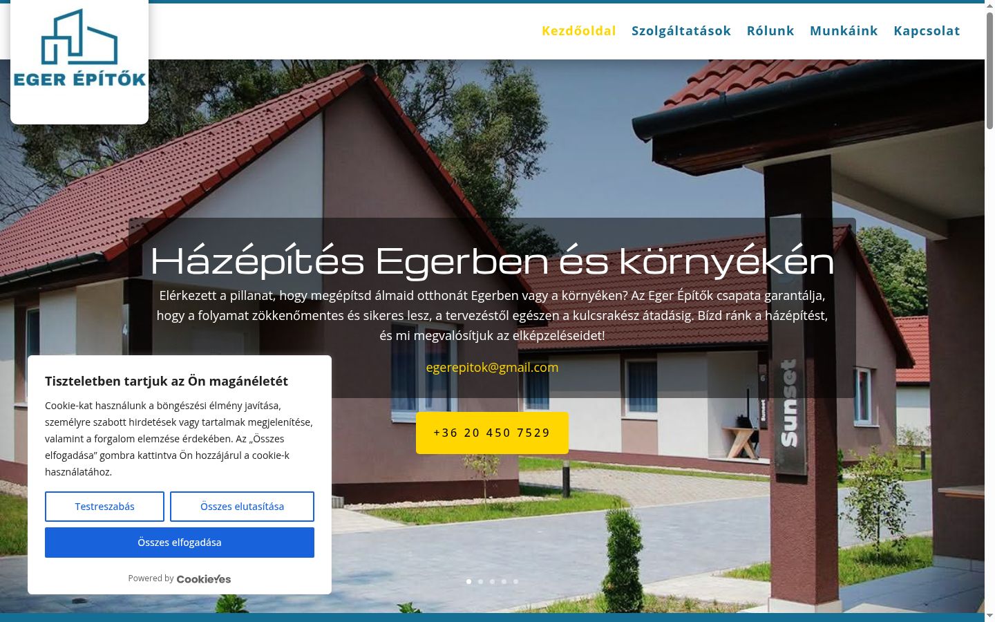 Skärmbild av samtyckesbannern som visades före någon interaktion