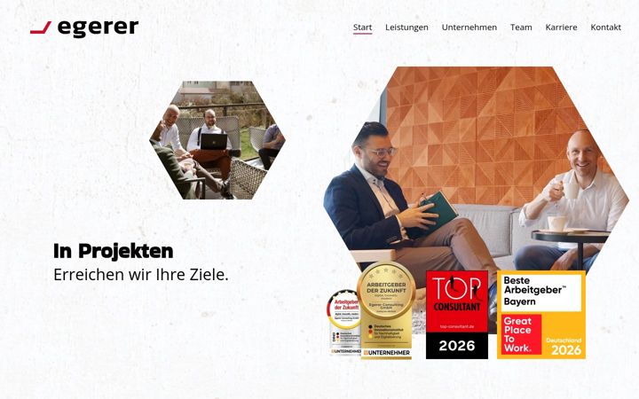 Screenshot of egerer-consulting.de