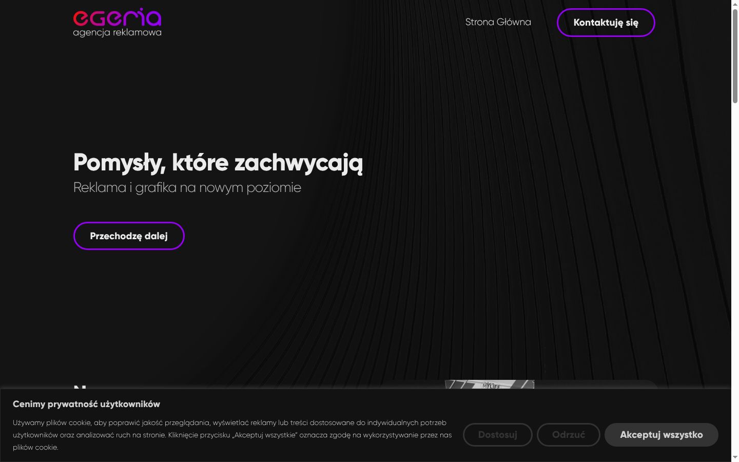 Snímek obrazovky baneru souhlasu zobrazeného před jakoukoli interakcí