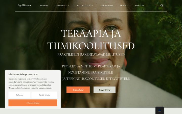 Screenshot of egeriitsalu.com