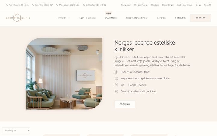 Képernyőkép: egerskinclinic.no