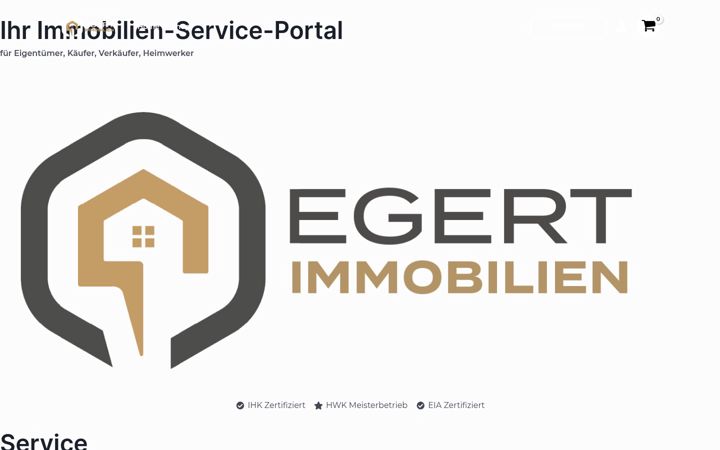 Zrzut ekranu egert-immobilien.de