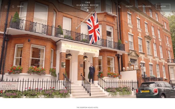 Screenshot of egertonhousehotel.com