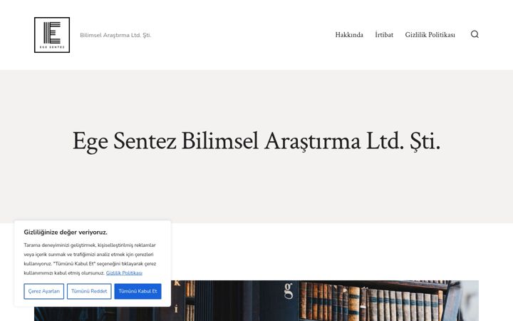 Screenshot of egesentez.com