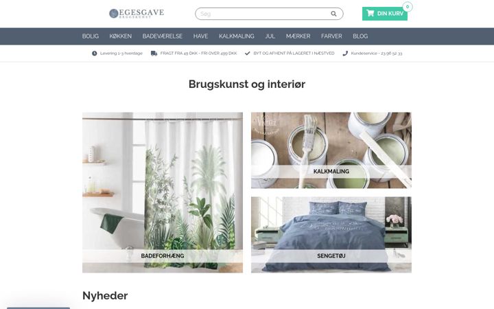 Skærmbillede af egesgave.dk