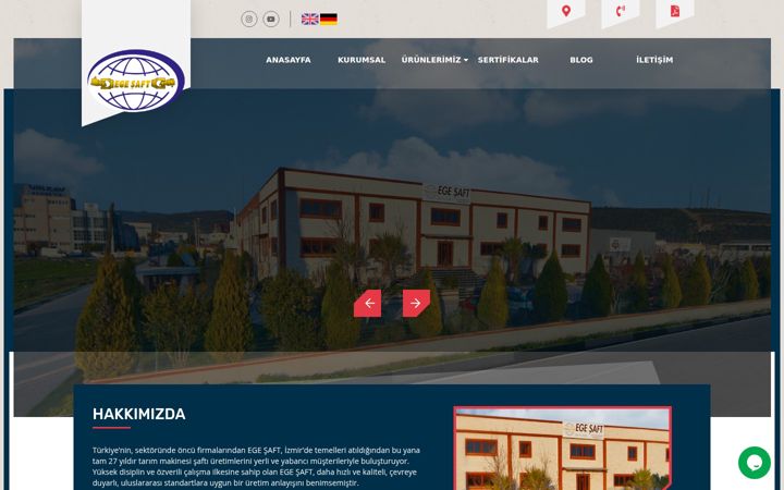Screenshot of egeshaft.com