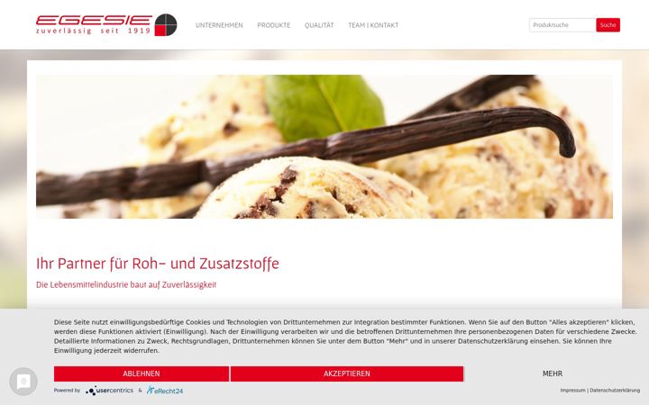 Screenshot of egesie.de