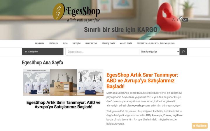 Screenshot of egesshop.com