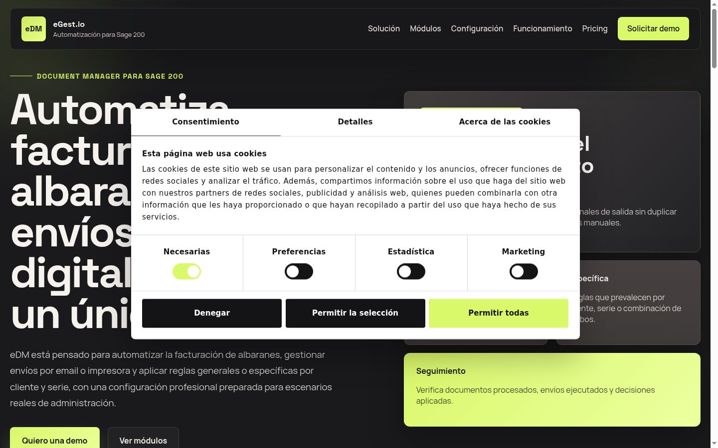Screenshot tal-banner tal-kunsens muri qabel kwalunkwe interazzjoni